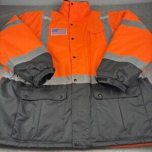 Ergodyne Work Gear Hi Viz Orange Winter 3/4 Length Jacket Size 4xL